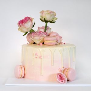 Floral Drip Cake