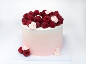 Raspberry Flower Cake